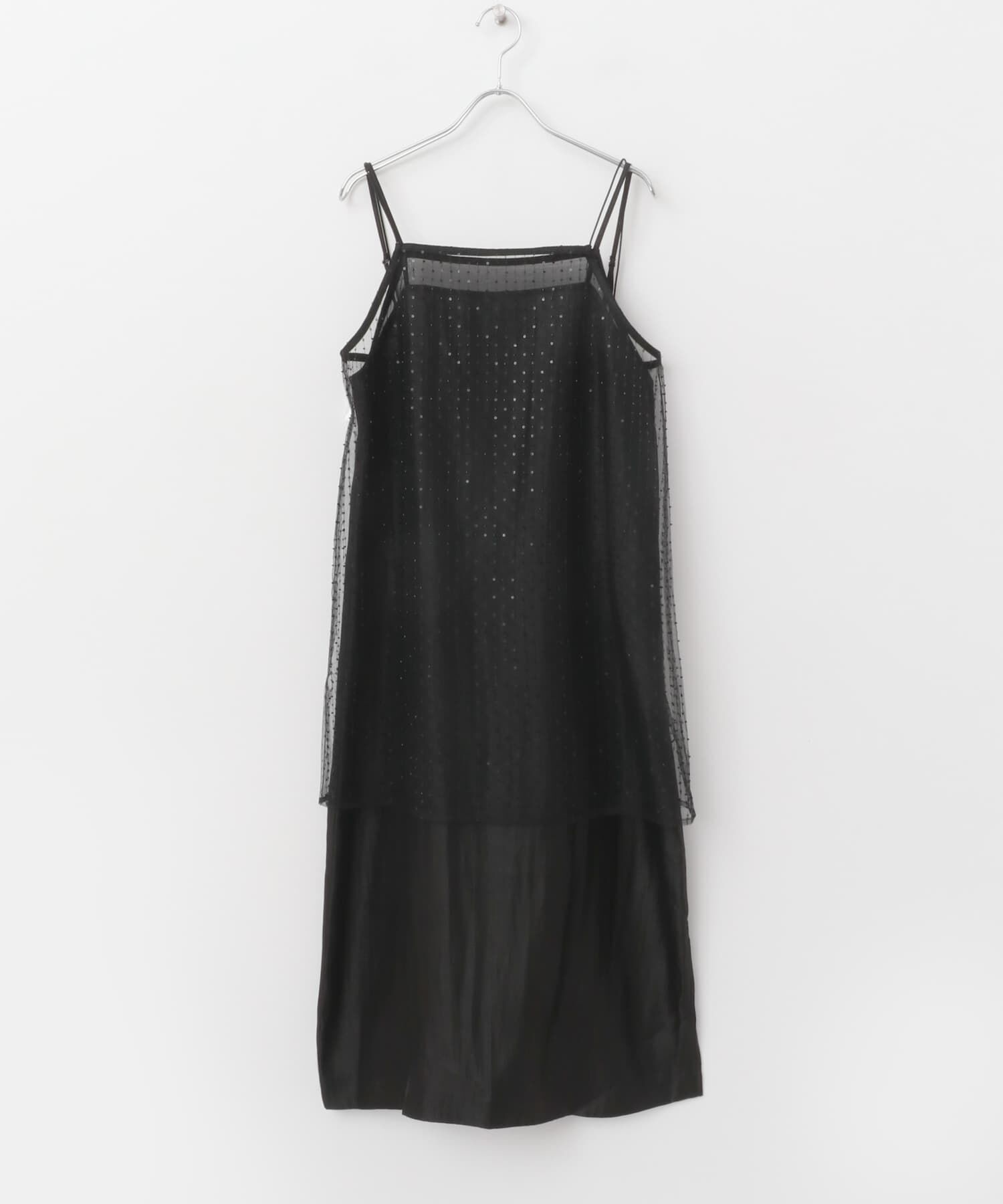 URBAN RESEARCH ROSSO「シアー&times;ラインストーンレイヤードワンピース」|ワンピース|