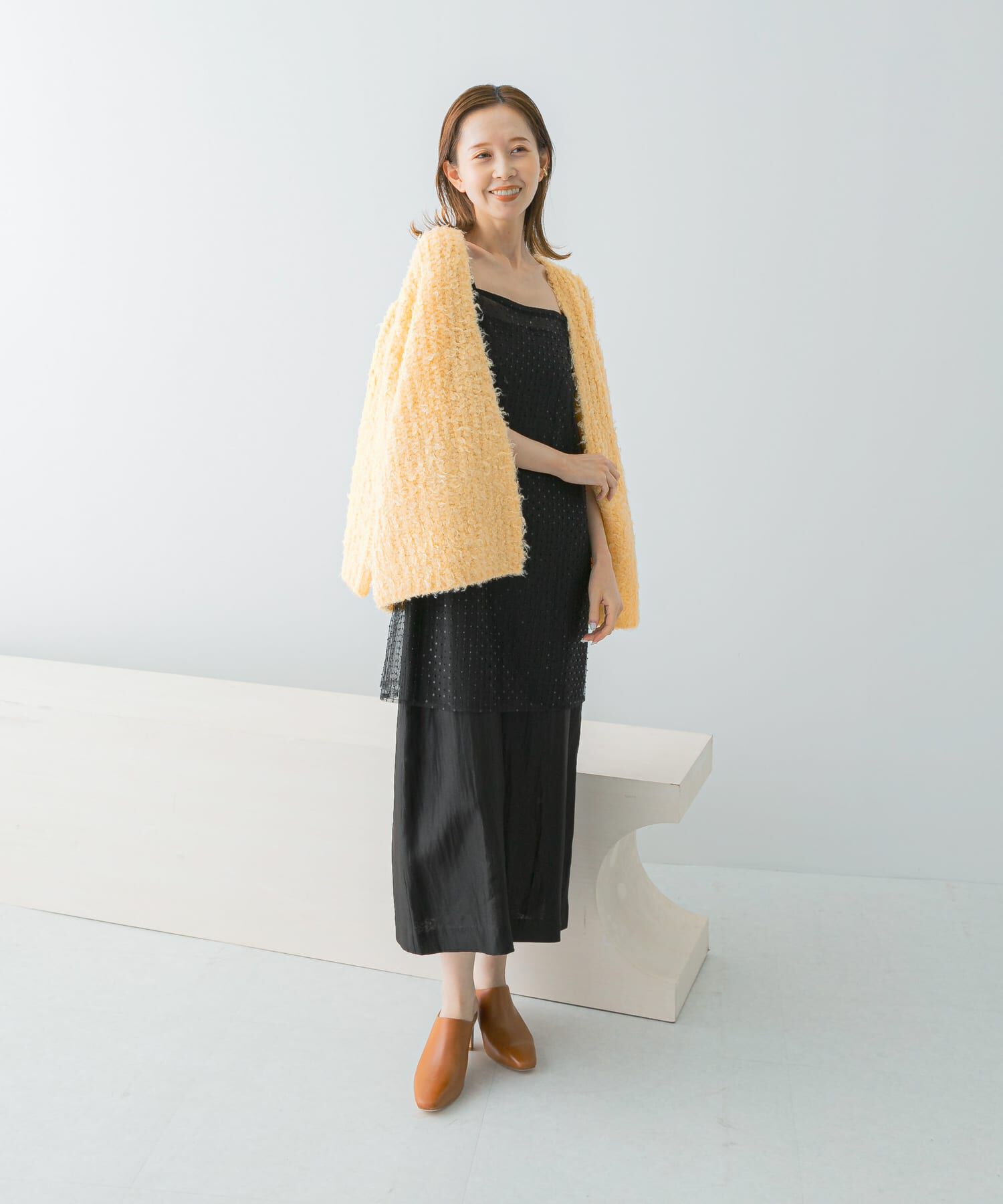 URBAN RESEARCH ROSSO「シアー&times;ラインストーンレイヤードワンピース」|ワンピース|