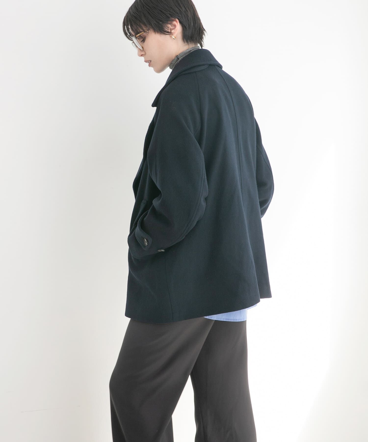 URBAN RESEARCH「スーパー100メルトンPコート」|ピーコート|