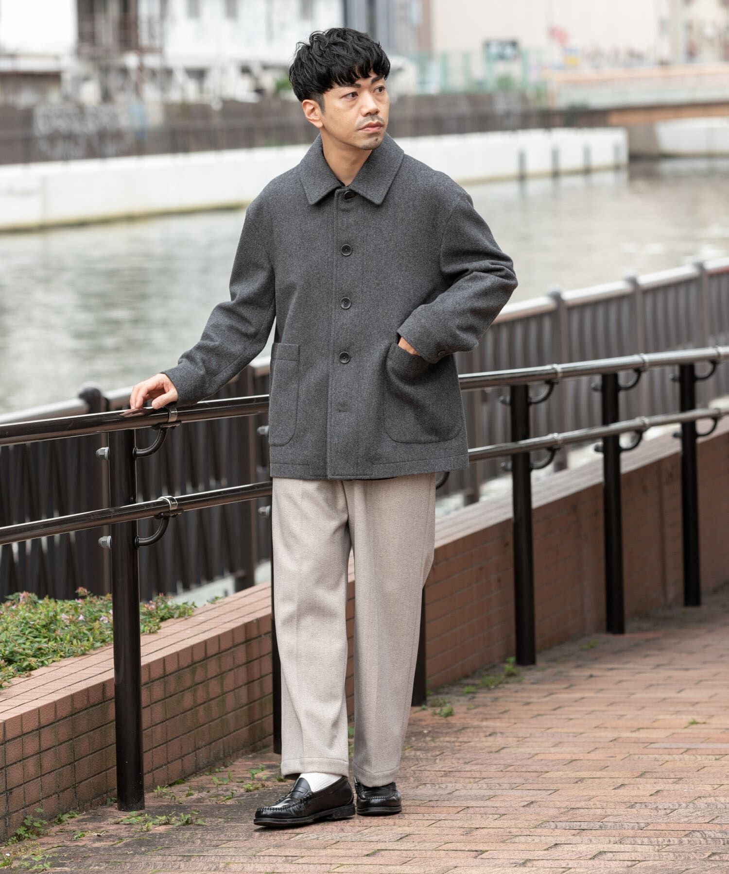 URBAN RESEARCH ROSSO「スーパー100 シングルPコート」|ピーコート|