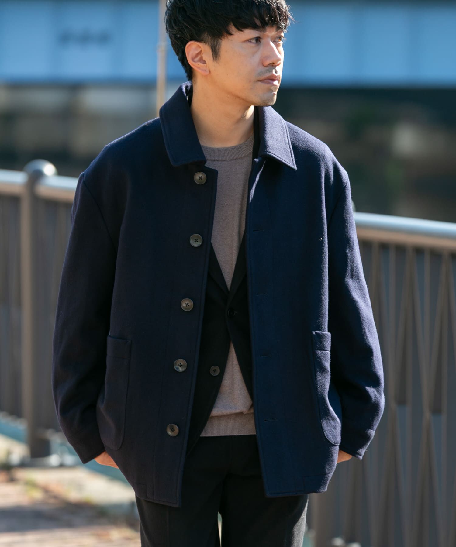 URBAN RESEARCH ROSSO「スーパー100 シングルPコート」|ピーコート|