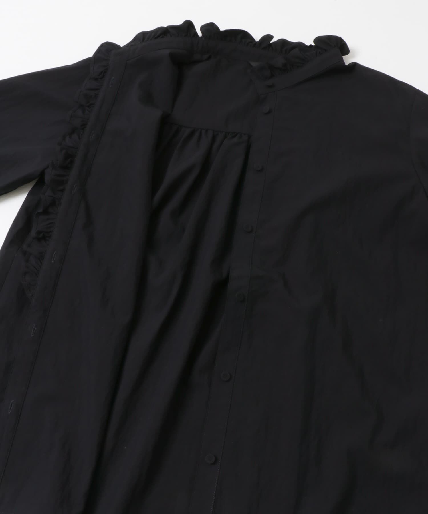 URBAN RESEARCH ROSSO「『WEB限定』フリルスタンドカラーシャツ」|シャツ・ブラウス|