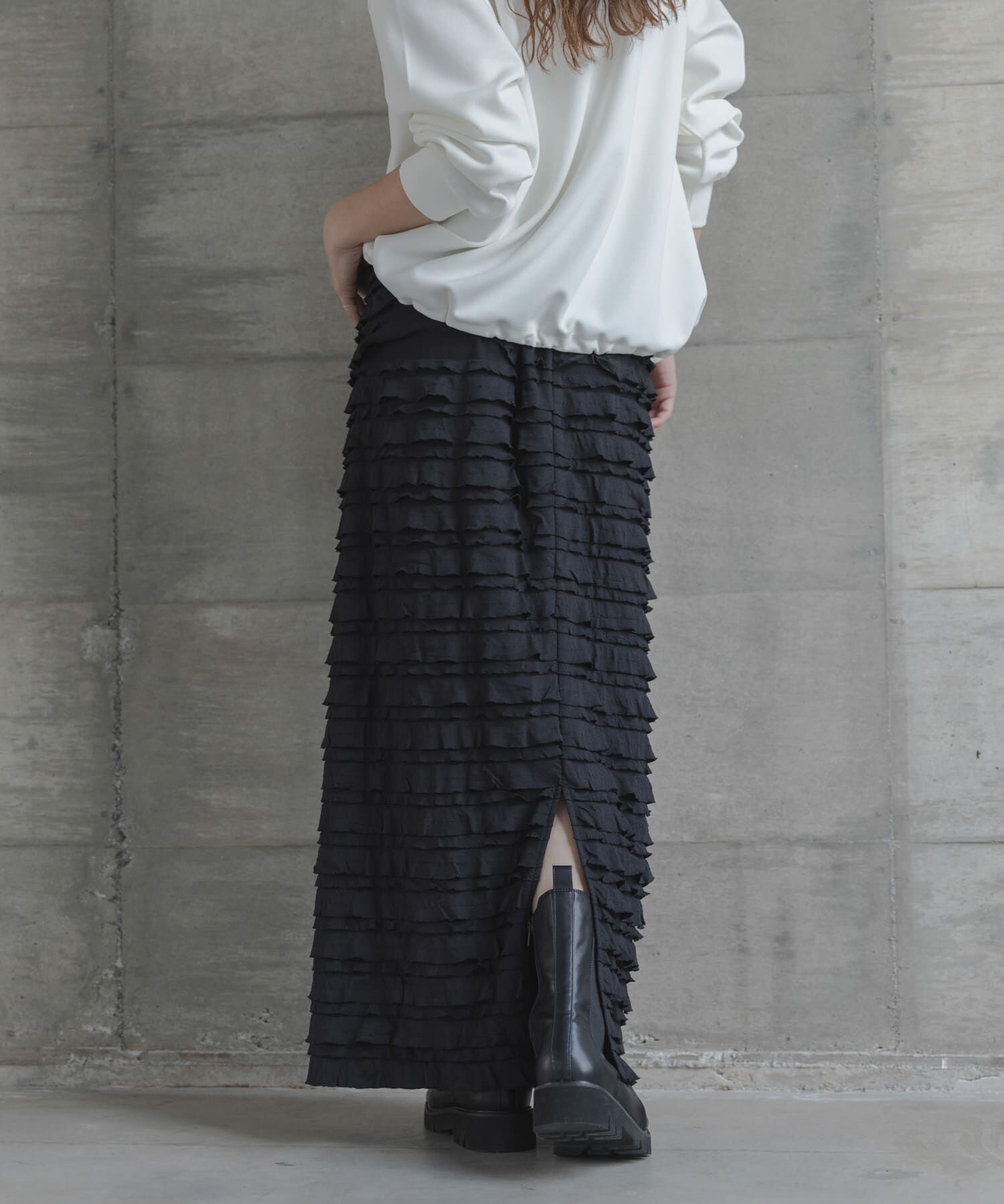 Sonny Label 「『WEB限定』カットフリルナロースカート」|スカート|