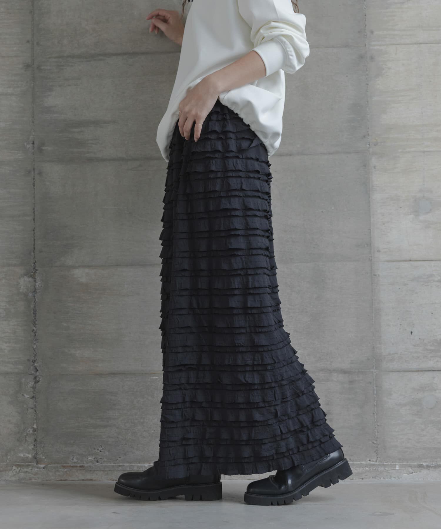 Sonny Label 「『WEB限定』カットフリルナロースカート」|スカート|