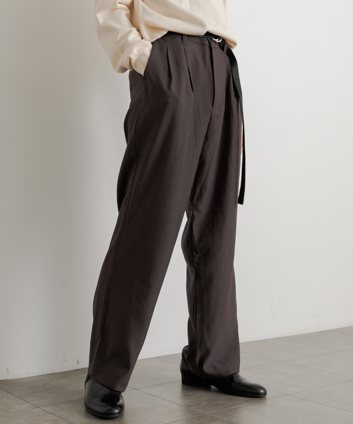 SENSE OF PLACE by URBAN RESEARCH「ウールライクダブルタックワイドパンツ」|その他|