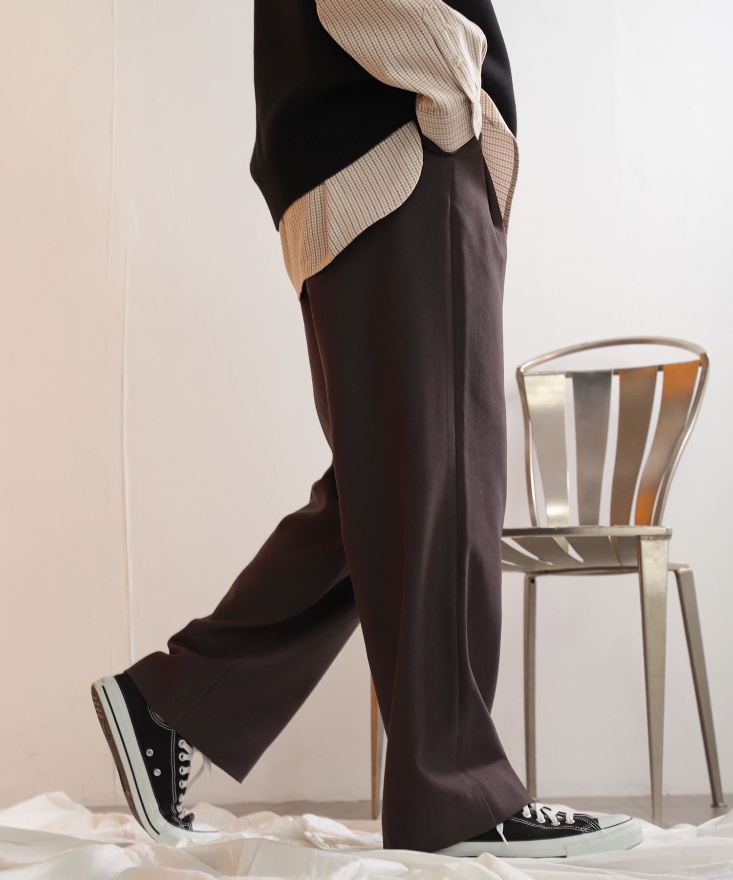 SENSE OF PLACE by URBAN RESEARCH「ウールライクダブルタックワイドパンツ」|その他|