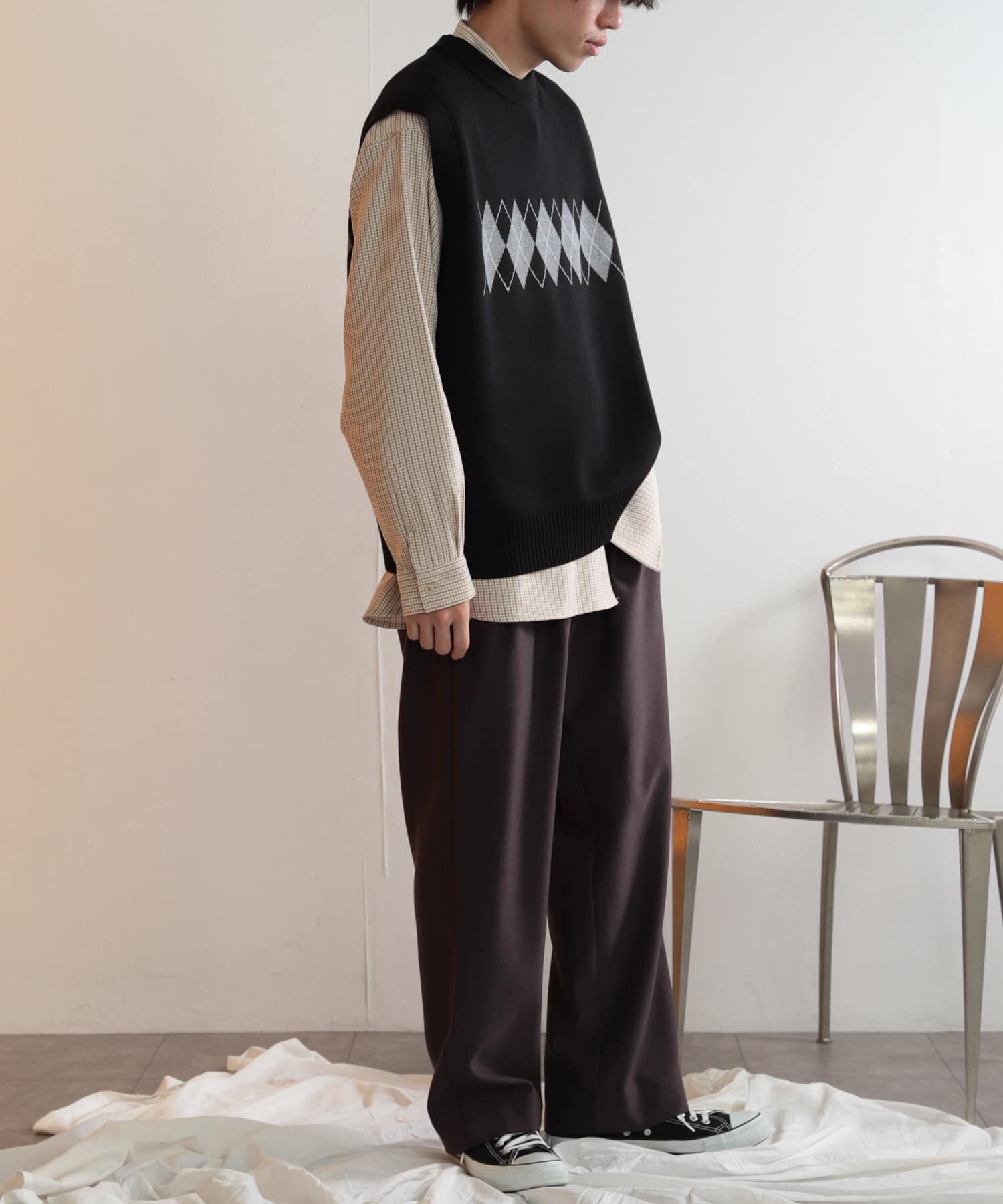 SENSE OF PLACE by URBAN RESEARCH「ウールライクダブルタックワイドパンツ」|その他|