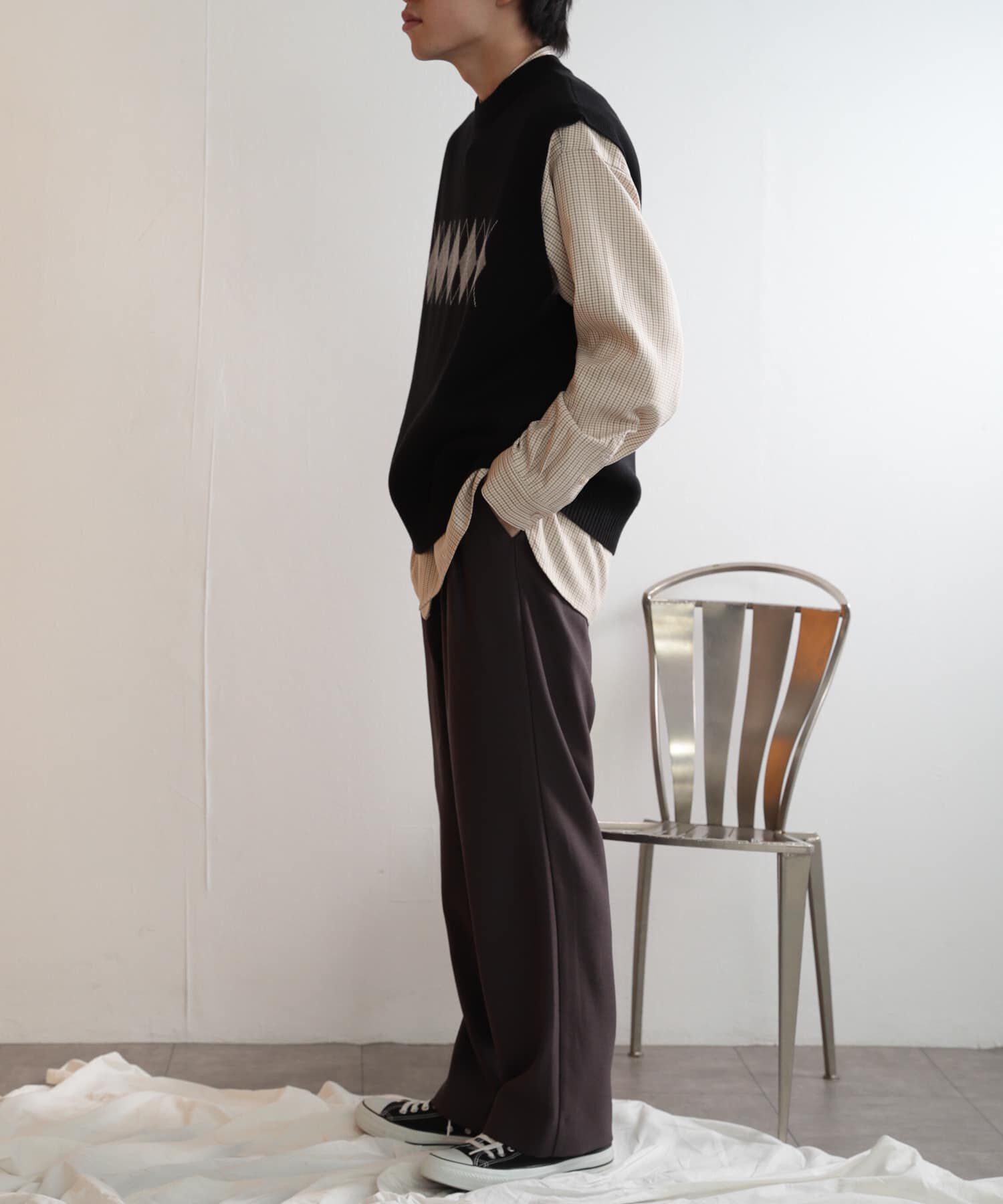 SENSE OF PLACE by URBAN RESEARCH「ウールライクダブルタックワイドパンツ」|その他|