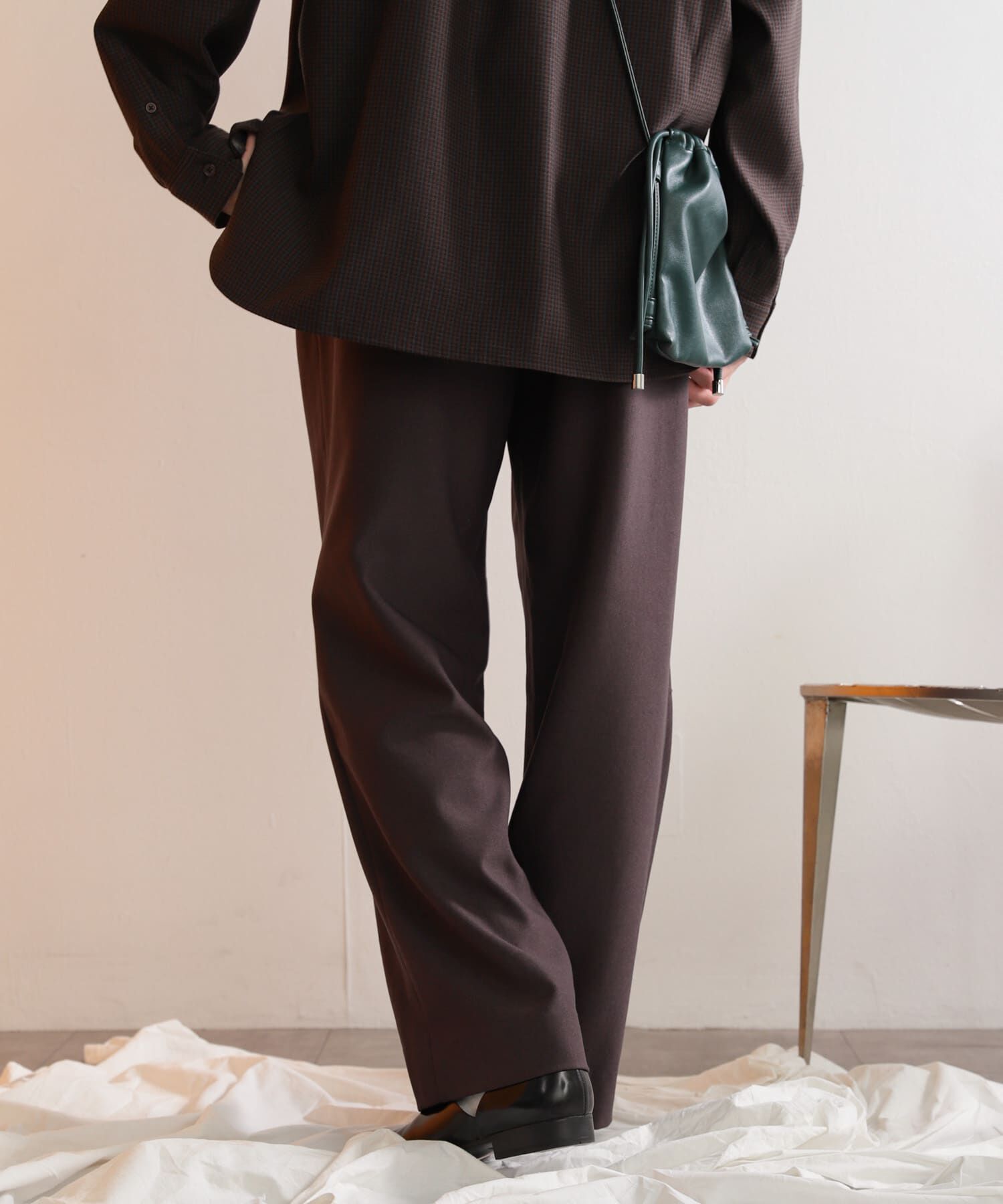 SENSE OF PLACE by URBAN RESEARCH「ウールライクダブルタックワイドパンツ」|その他|