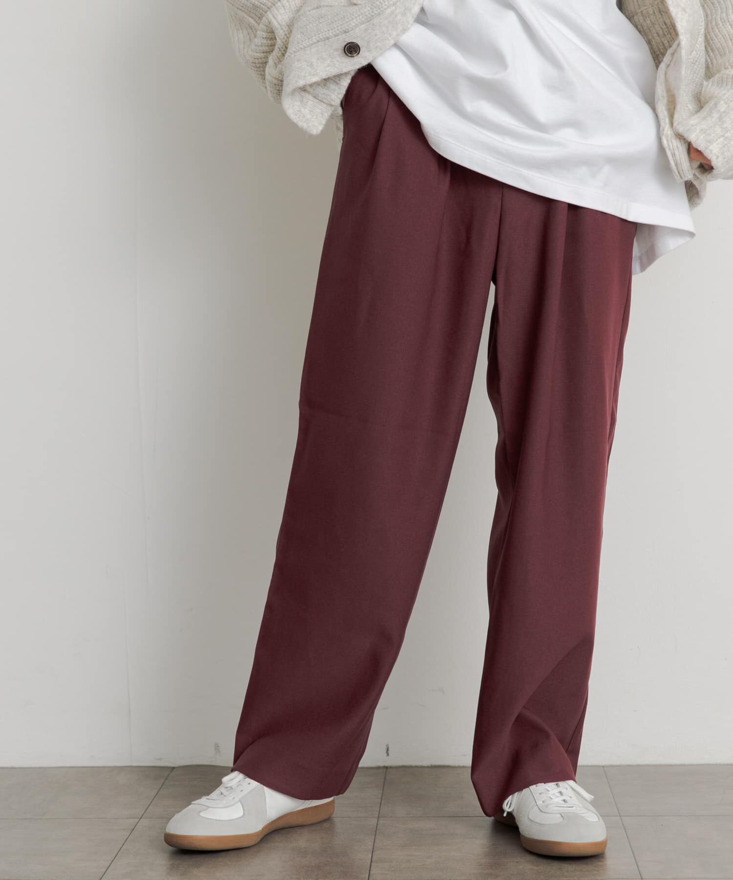 SENSE OF PLACE by URBAN RESEARCH「ウールライクダブルタックワイドパンツ」|その他|