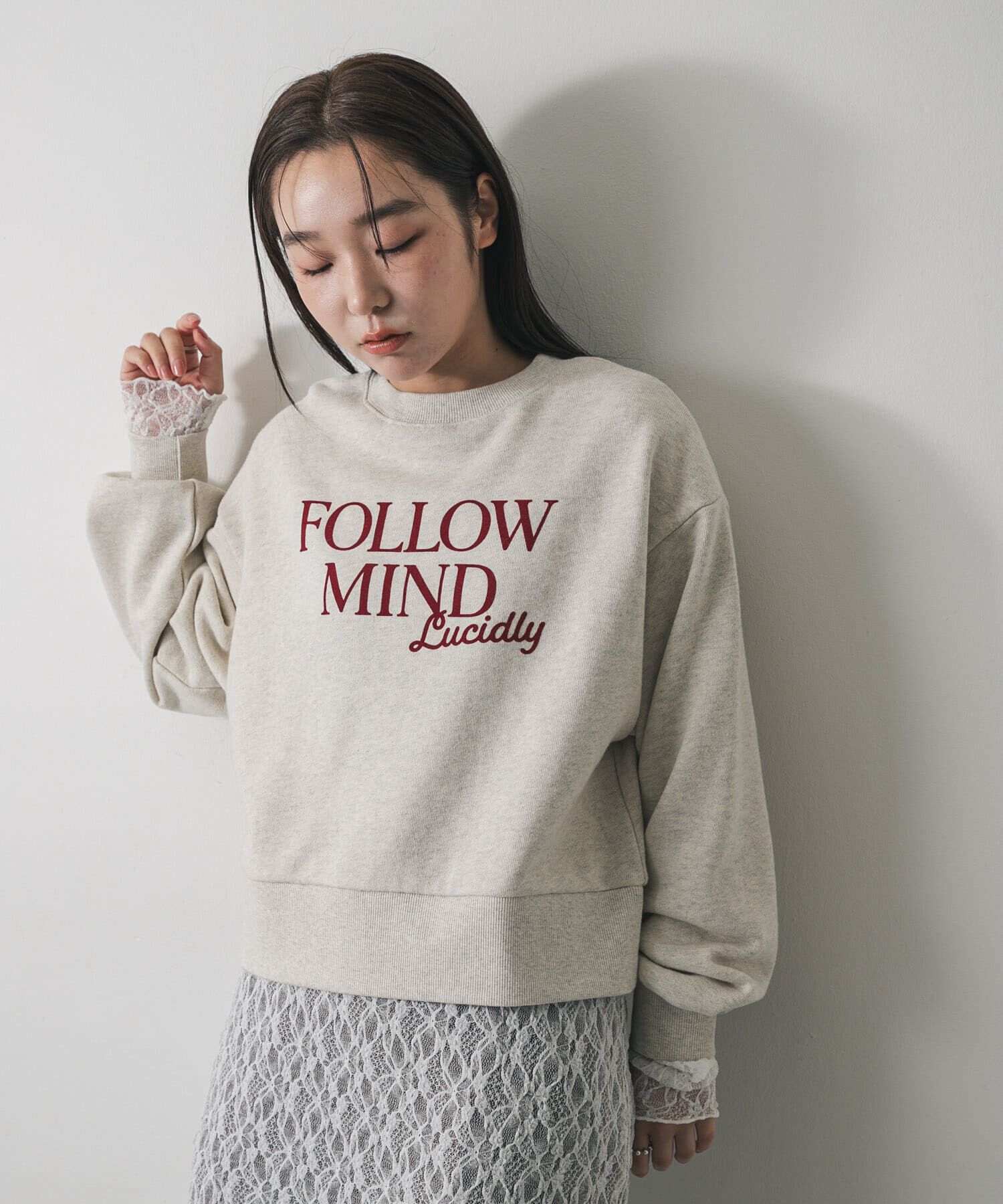 SENSE OF PLACE by URBAN RESEARCH「グラフィックルーズスウェット」|スウェット・ジャージ|オートミール