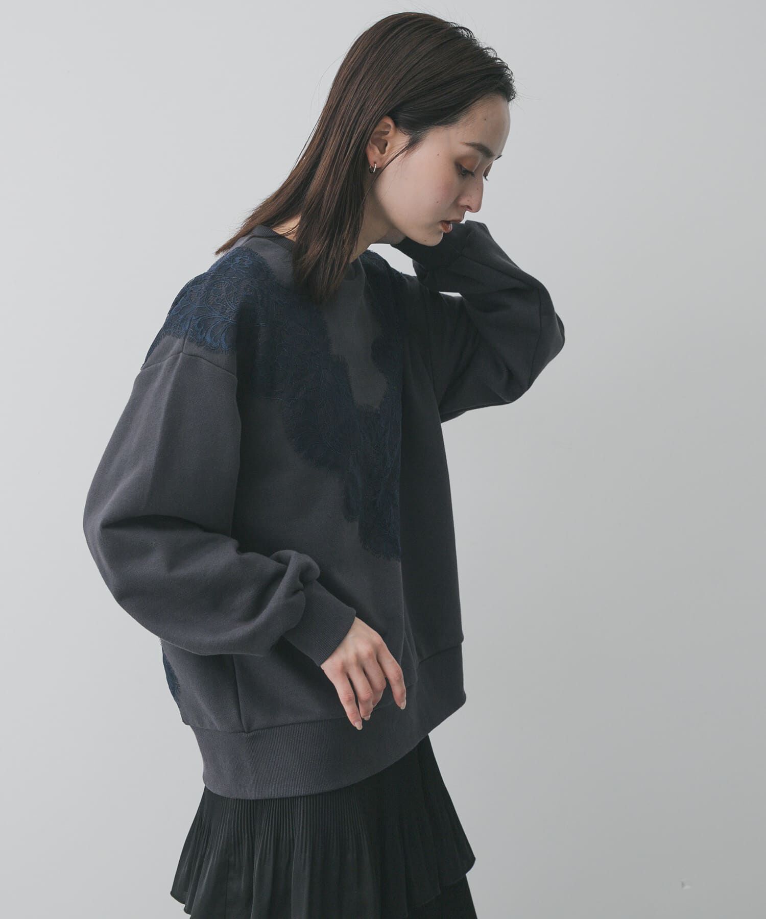 SENSE OF PLACE by URBAN RESEARCH「レースルーズスウェット」|スウェット・ジャージ|