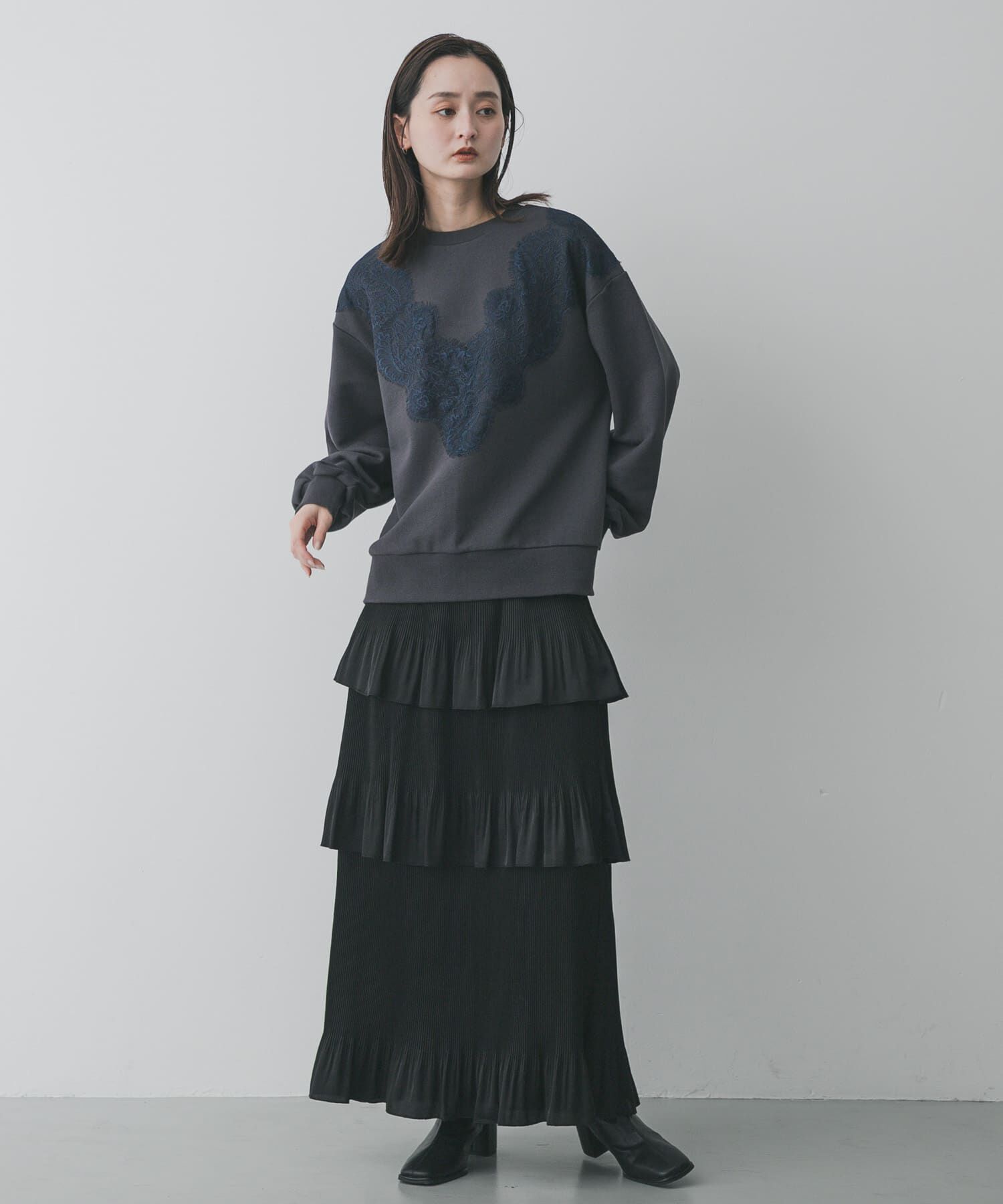 SENSE OF PLACE by URBAN RESEARCH「レースルーズスウェット」|スウェット・ジャージ|