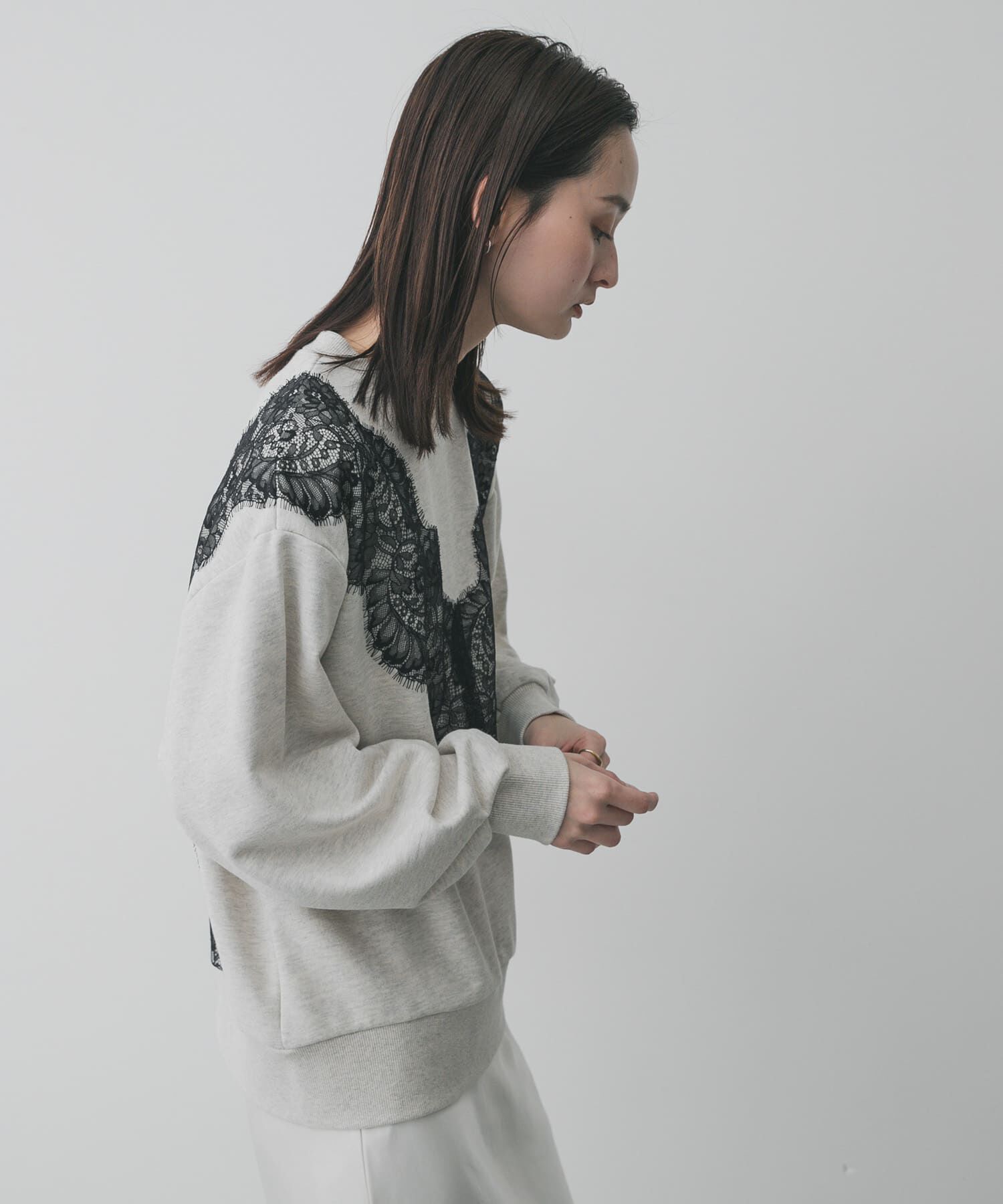 SENSE OF PLACE by URBAN RESEARCH「レースルーズスウェット」|スウェット・ジャージ|