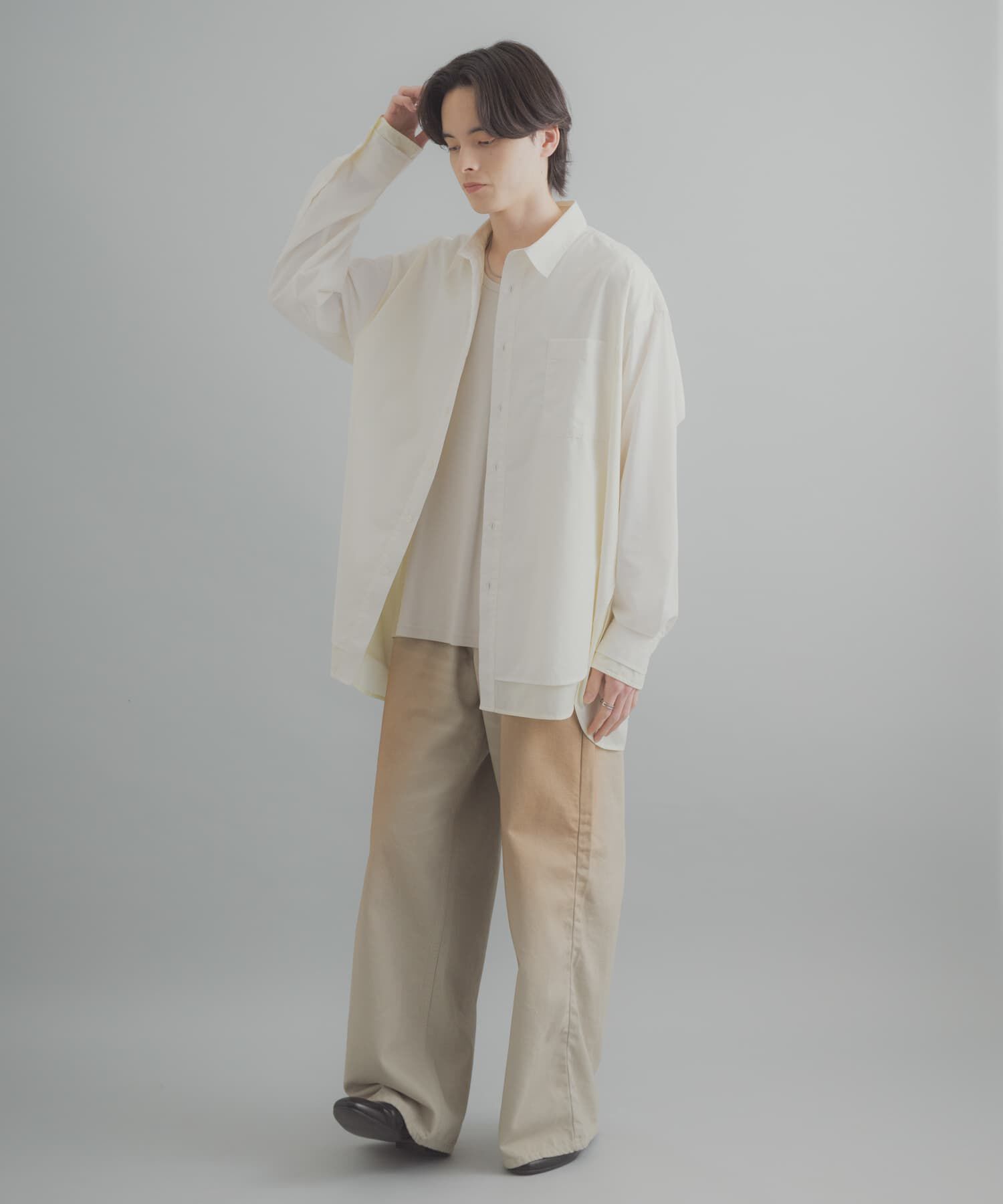 SENSE OF PLACE by URBAN RESEARCH「レイヤードレギュラーカラーシャツ」|シャツ・ブラウス|