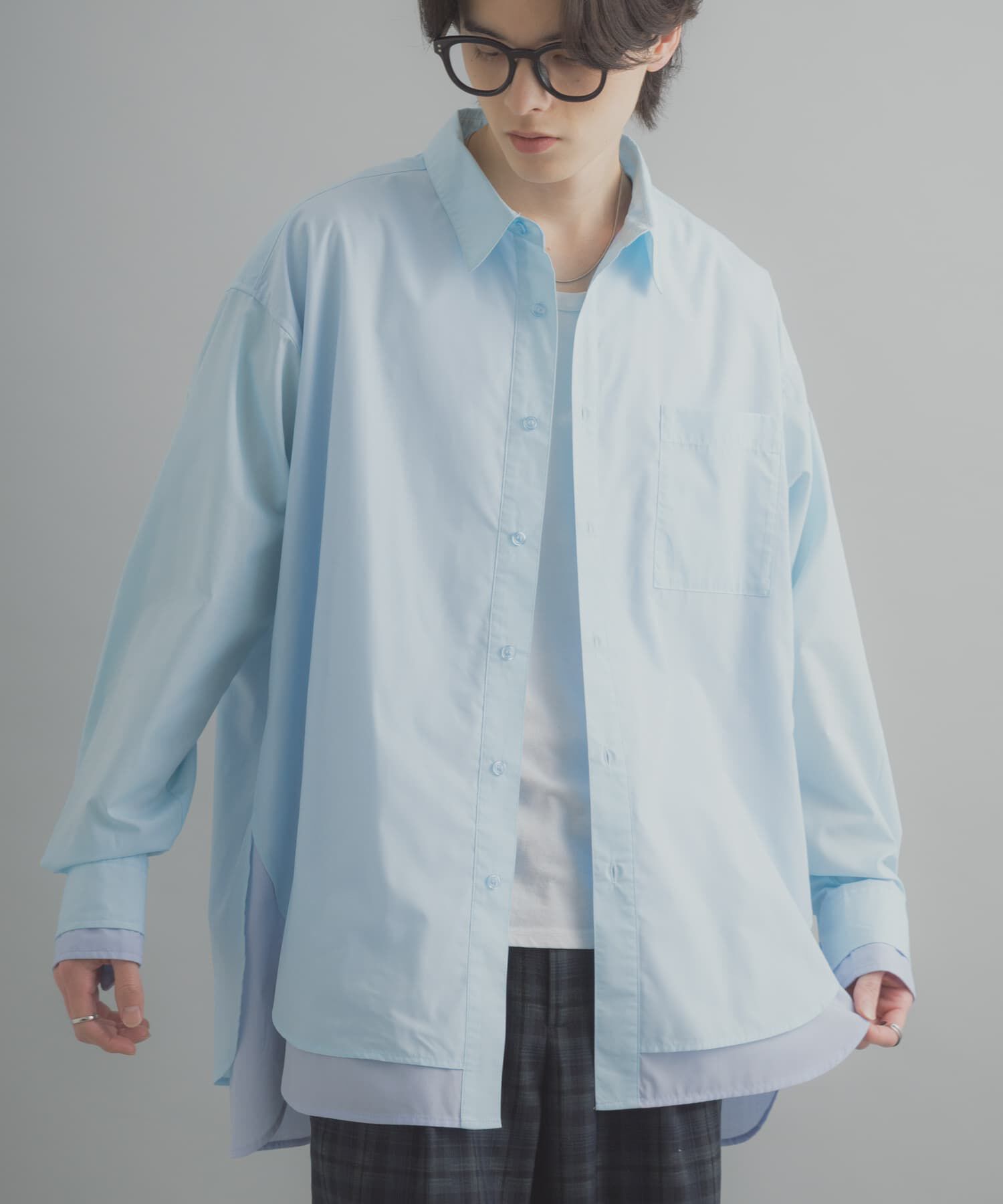 SENSE OF PLACE by URBAN RESEARCH「レイヤードレギュラーカラーシャツ」|シャツ・ブラウス|