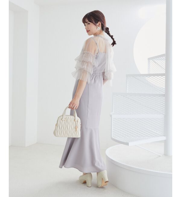 MAJESTICLEGON「2wayチュールボレロセットドレス」|ドレス|