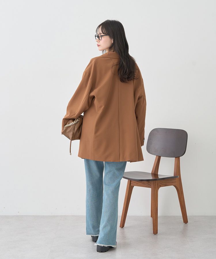 earth music&ecology「カットオフフレアデニムパンツ」|デニム|