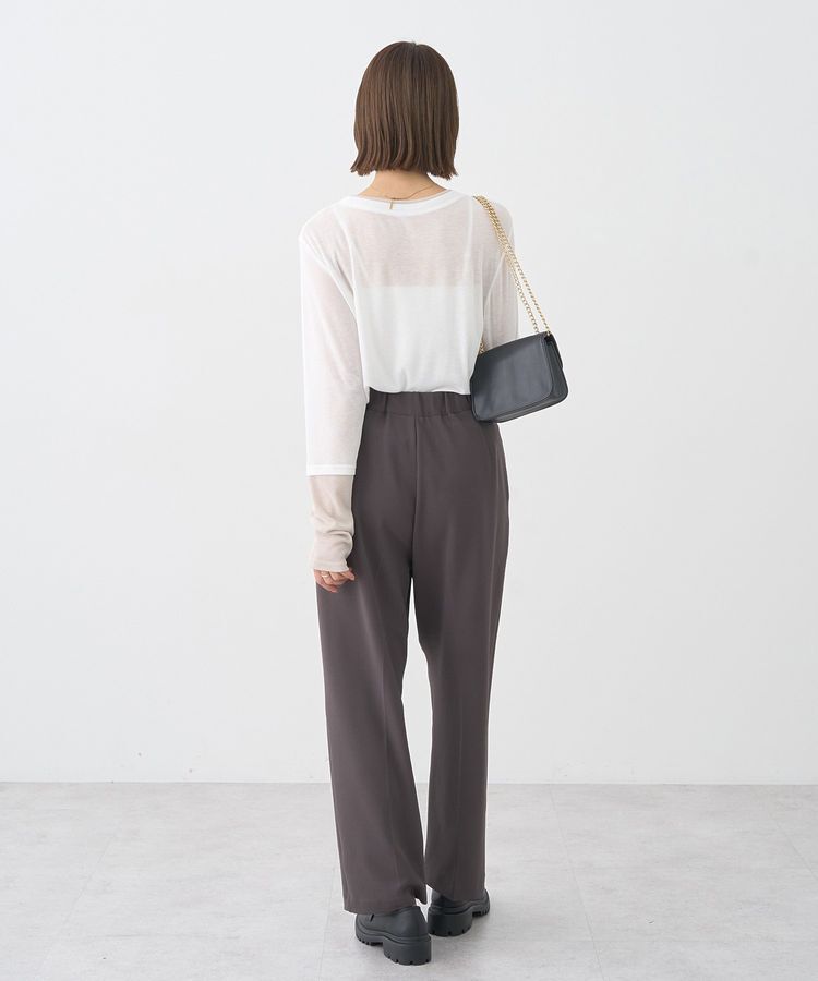 earth music&ecology「レイヤードシアープルオーバー」|Tシャツ・カットソー|