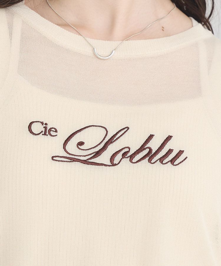 earth music&ecology「ロゴ刺繍シアープルオーバー」|ニット・セーター|