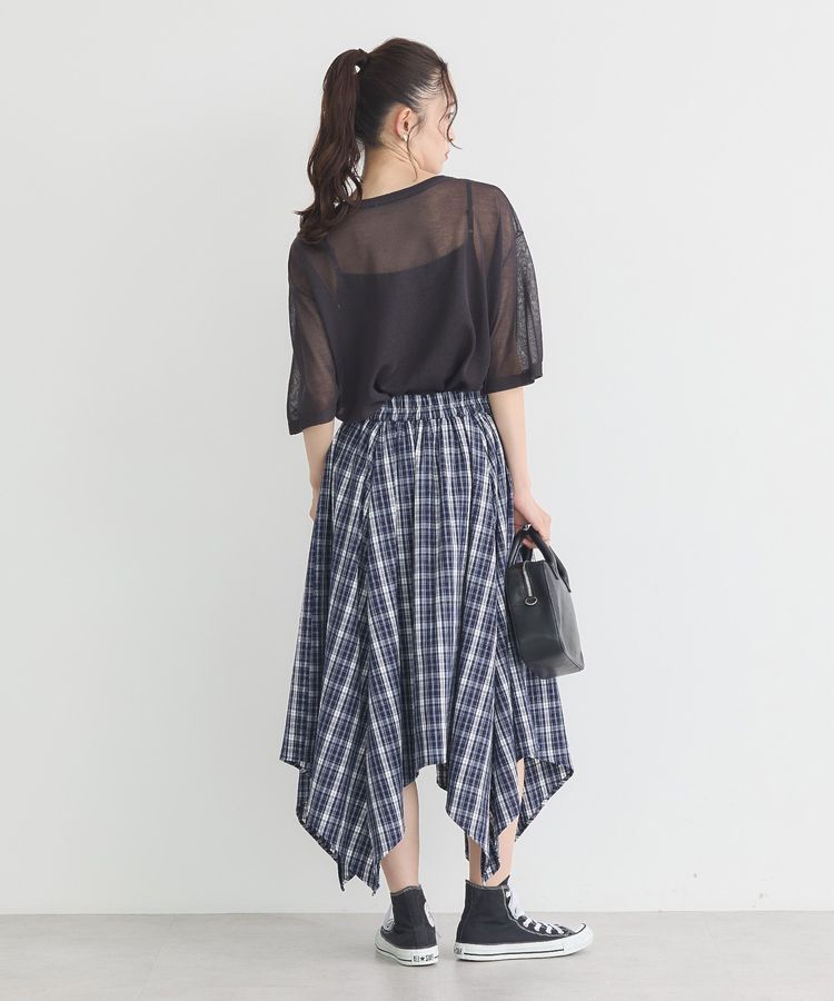 earth music&ecology「ロゴ刺繍シアープルオーバー」|ニット・セーター|