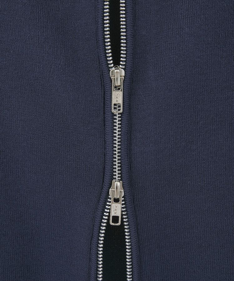 earth music&ecology「ダブルジップロゴニットプルオーバー」|ニット・セーター|