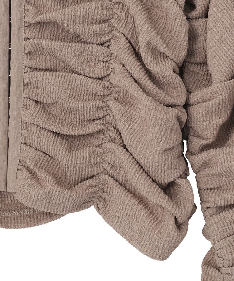 earth music&ecology「フロントホックシャーリングトップス」|カーディガン|