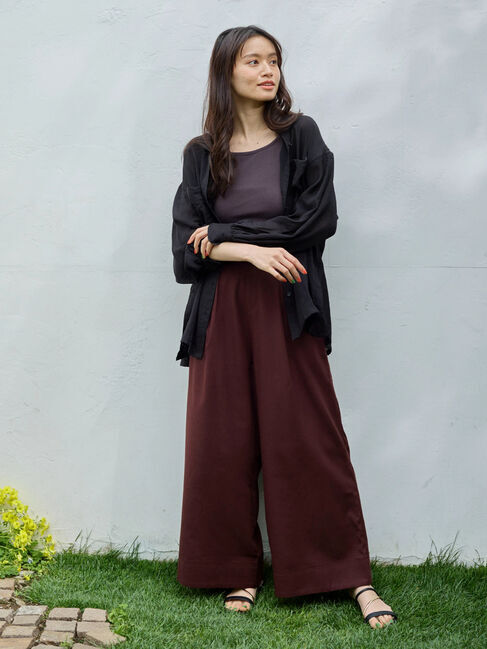 Green Parks「・Petit　Fleur　麻混ワイドパンツ」|その他|