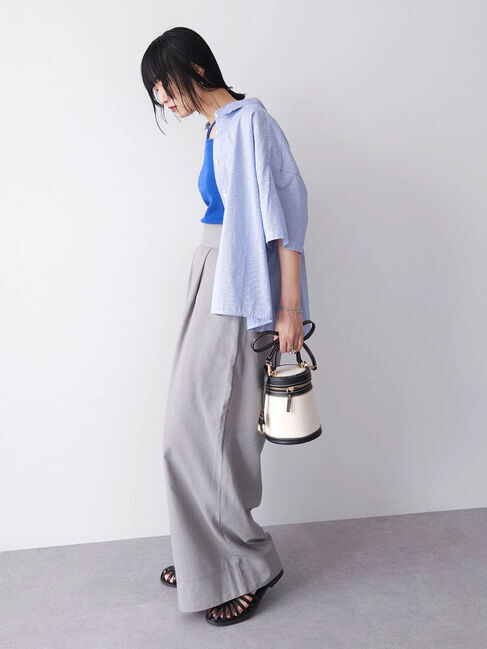 Green Parks「・Petit　Fleur　麻混ワイドパンツ」|その他|