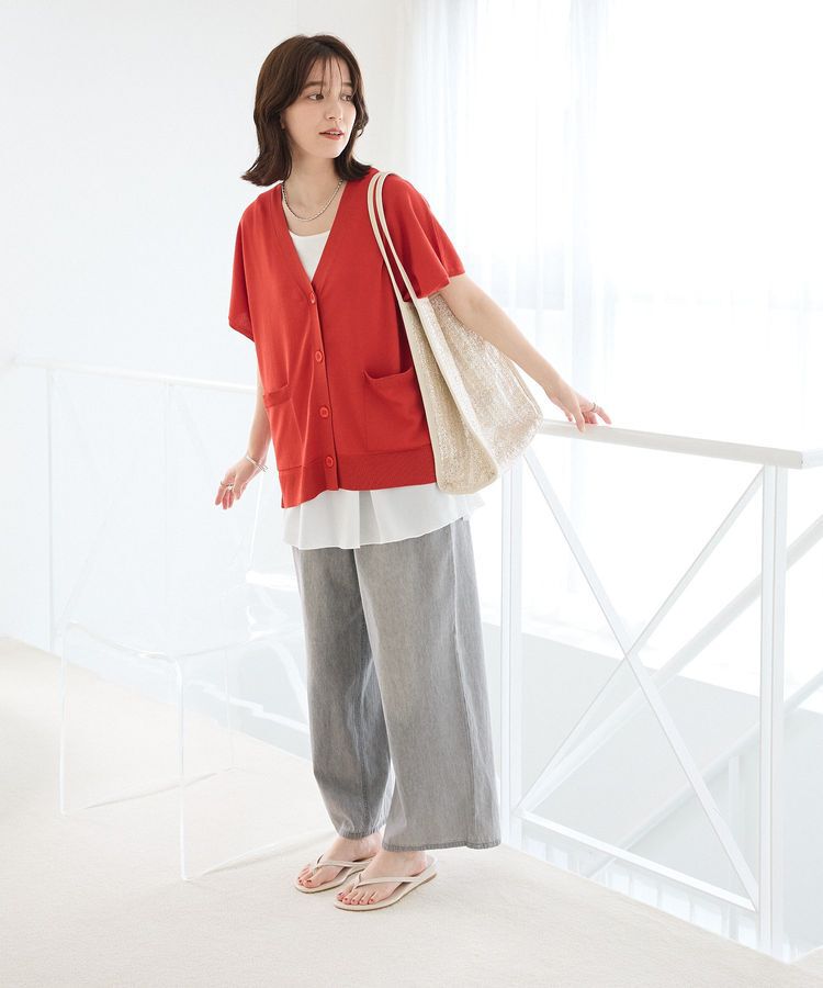 Green Parks「フレンチスリーブカーディガン」|カーディガン|