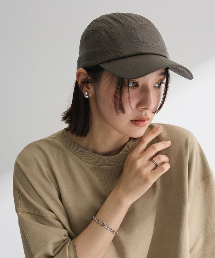 armonia「everywalk.ヴィンテージレザーロゴキャップ」|その他|Brown