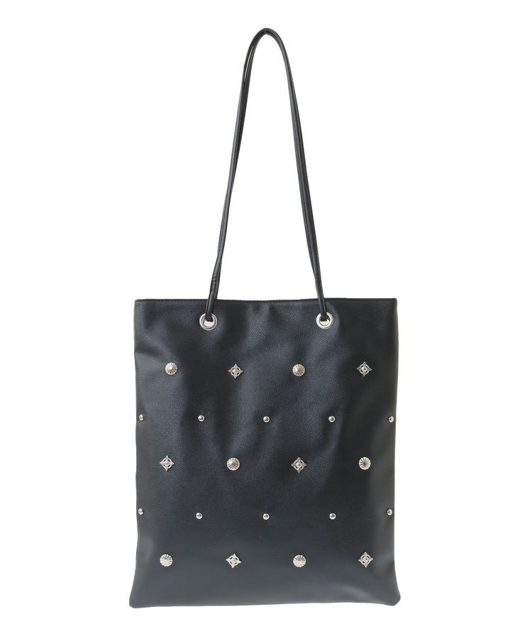 armonia「andmikka.スタッズ付A4トートバッグ」|トートバッグ|