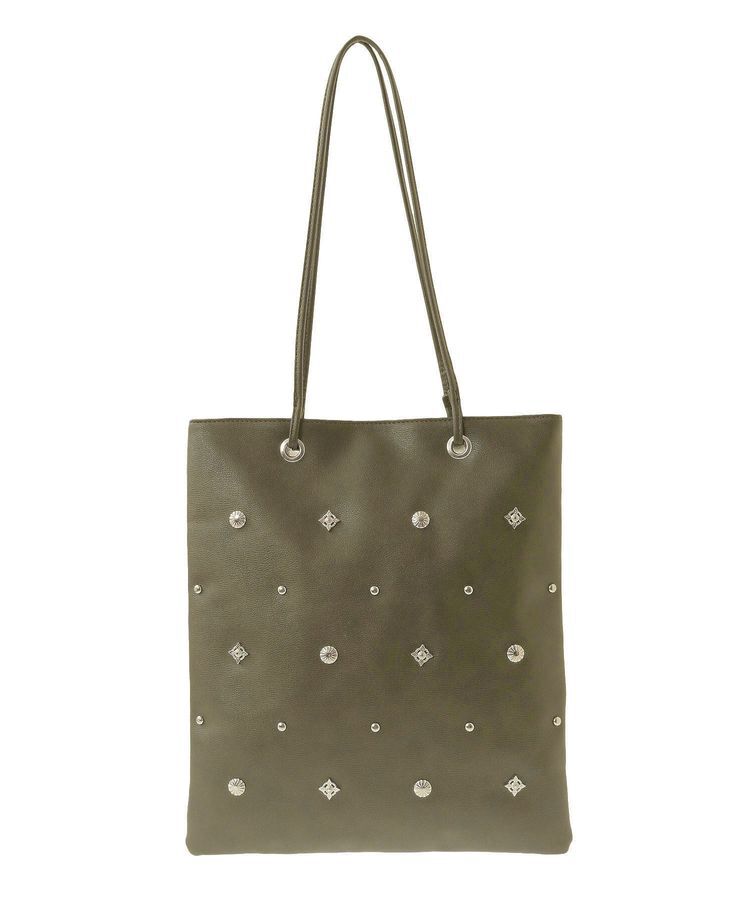 armonia「andmikka.スタッズ付A4トートバッグ」|トートバッグ|