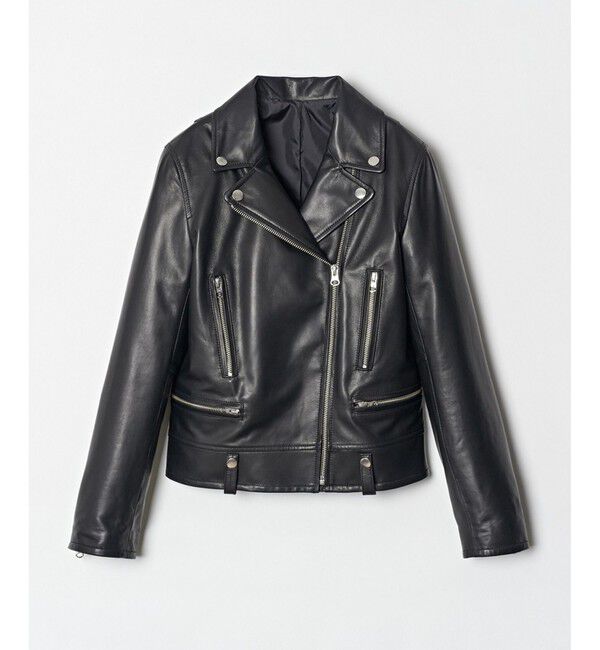 allureville「ラムレザーライダース」|ブルゾン・スタジャン|