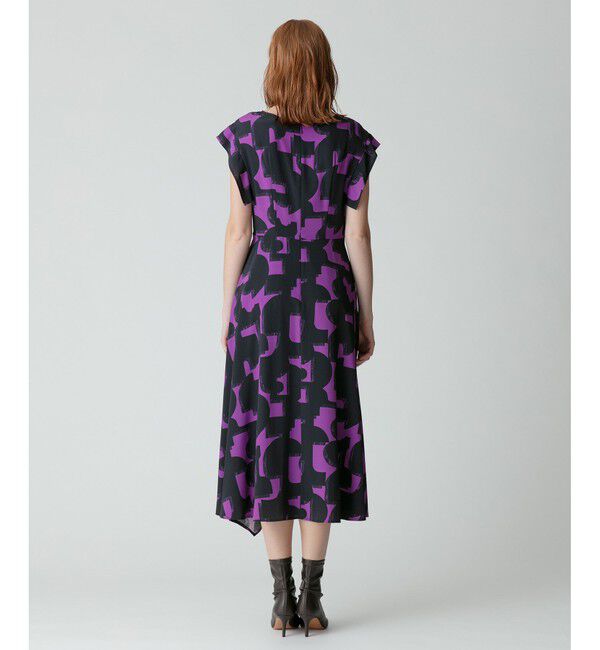 allureville「モダンジオメトリックプリントワンピース」|ワンピース|