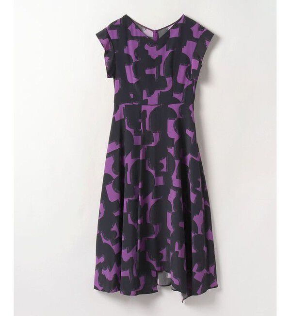 allureville「モダンジオメトリックプリントワンピース」|ワンピース|