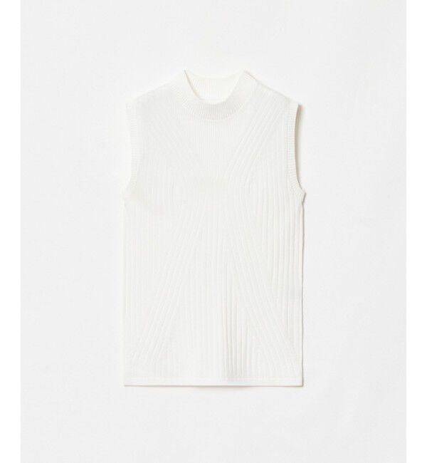 LOULOU WILLOUGHBY「【LOULOU WILLOUGHBY】リブキリカエモックネックプルオーバー」|ニット・セーター|