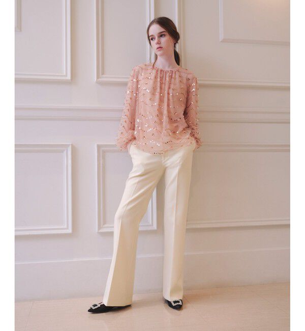 LOULOU WILLOUGHBY「【LOULOU WILLOUGHBY】スパンコールビジューブラウス」|シャツ・ブラウス|