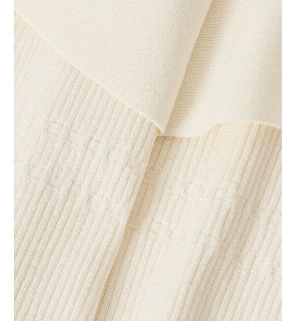 LOULOU WILLOUGHBY「【LOULOU WILLOUGHBY】ラッフルオフショルプルオーバー」|ニット・セーター|