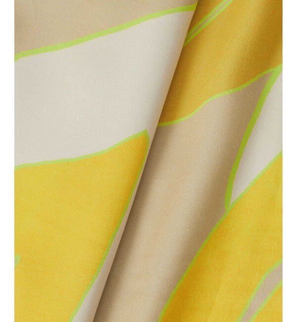 allureville「FASACリーフプリントギャザーワンピース」|ワンピース|