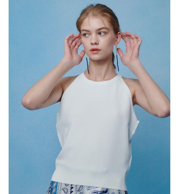 LOULOU WILLOUGHBY「【LOULOU WILLOUGHBY】カノコワイドボーダータンク」|ニット・セーター|