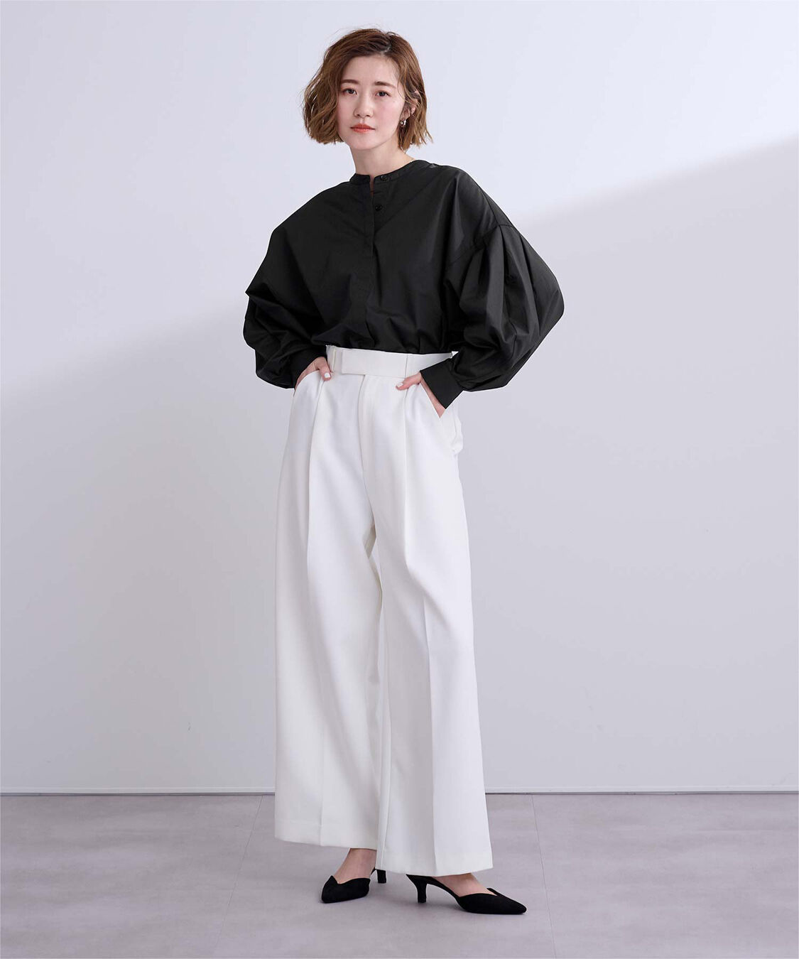 ur's「ボリューム袖ブラウス」|シャツ・ブラウス|