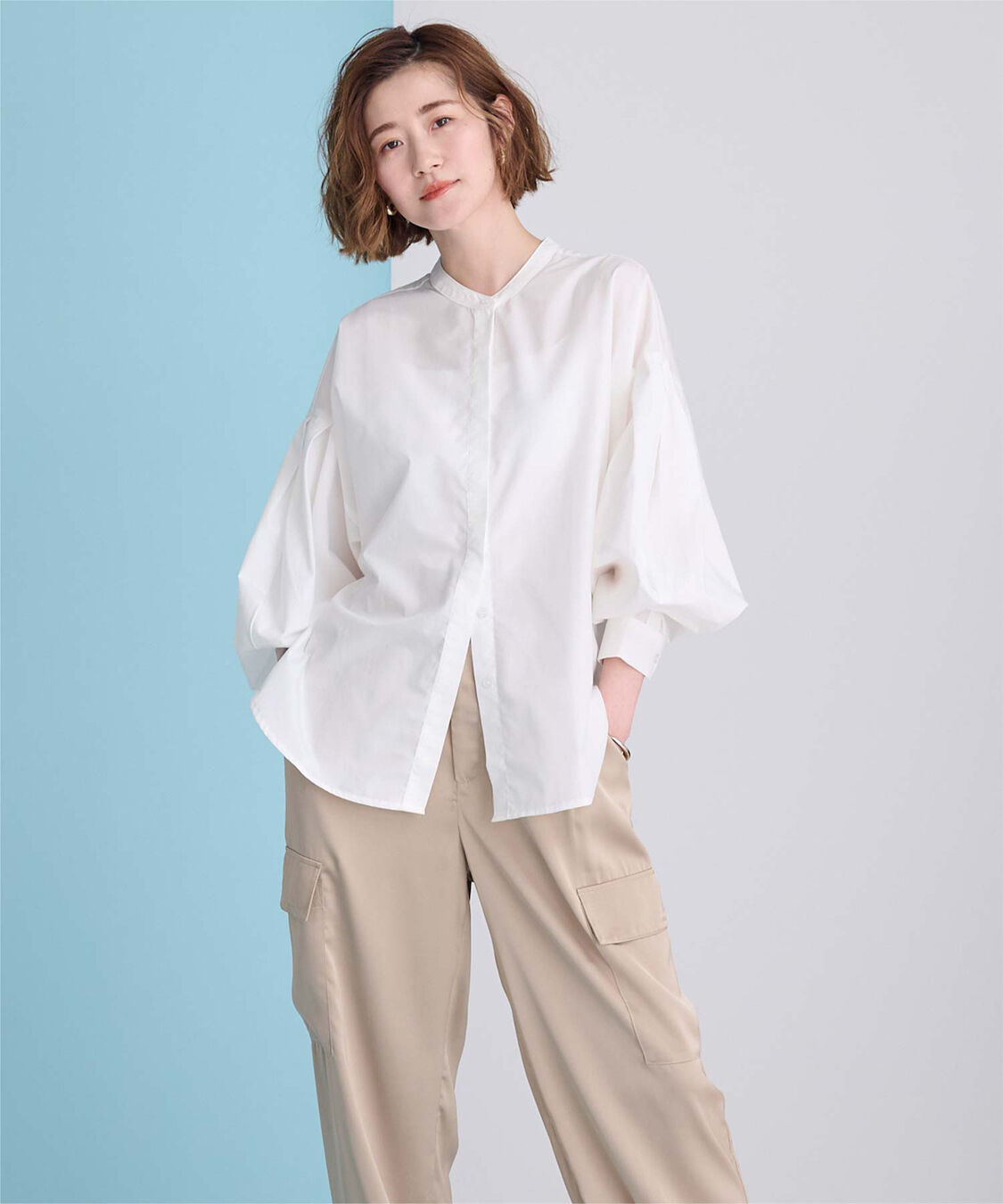 ur's「ボリューム袖ブラウス」|シャツ・ブラウス|