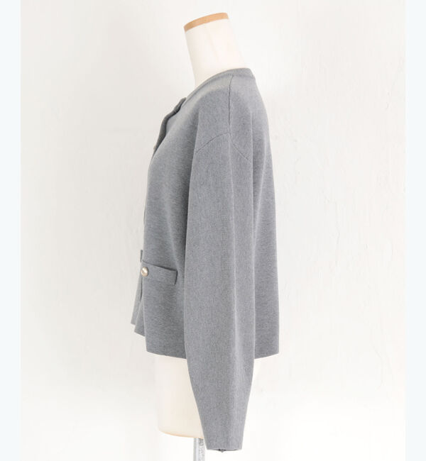 titivate「ゴールド釦ニットカーディガン」|ニット・セーター|