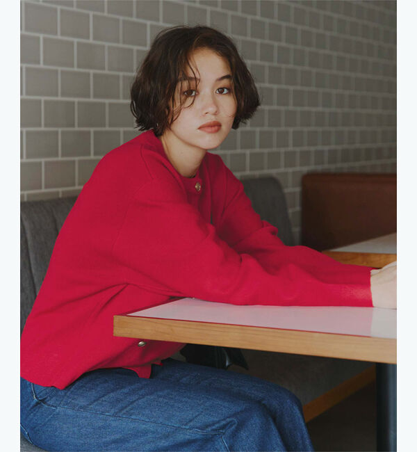 titivate「ゴールド釦ニットカーディガン」|ニット・セーター|