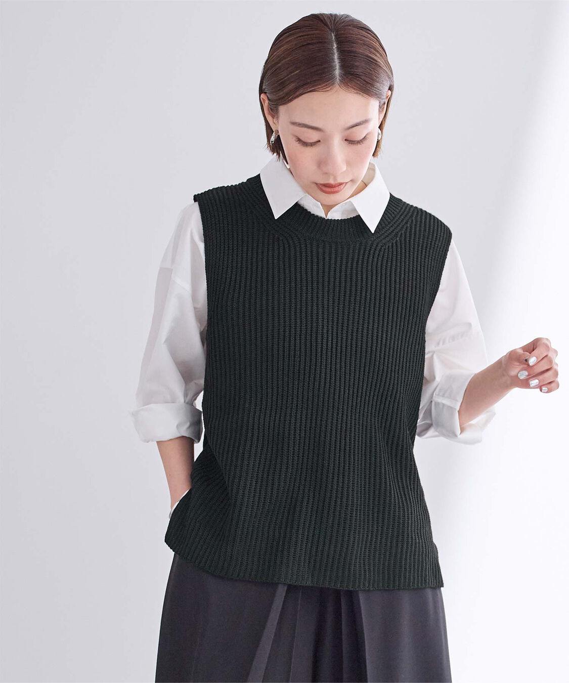 ur's「ローゲージニットベスト」|ニット・セーター|