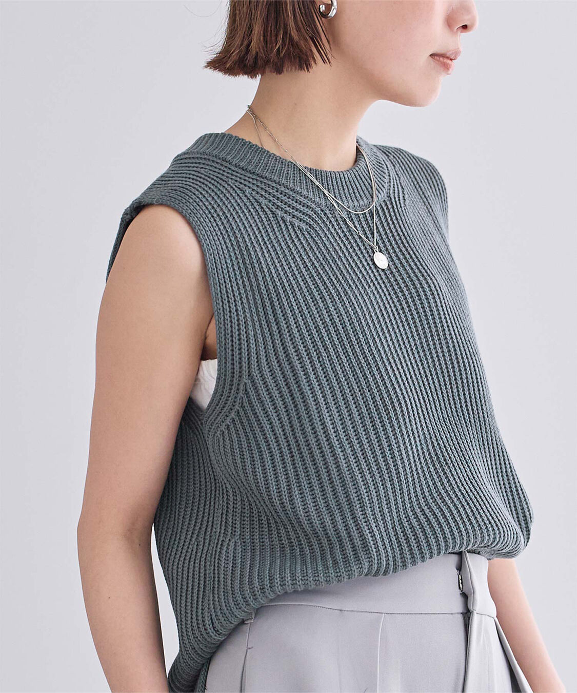 ur's「ローゲージニットベスト」|ニット・セーター|