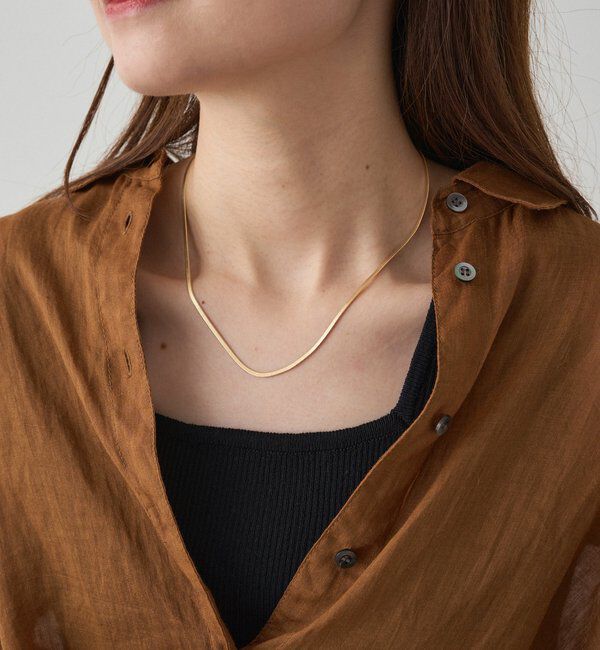  「スネークチェーンネックレス」|ネックレス|ゴールド