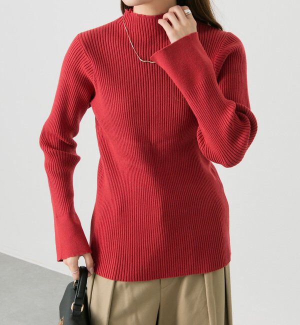  「【リバイバル/新色追加】プチハイネックリブニット」|ニット・セーター|