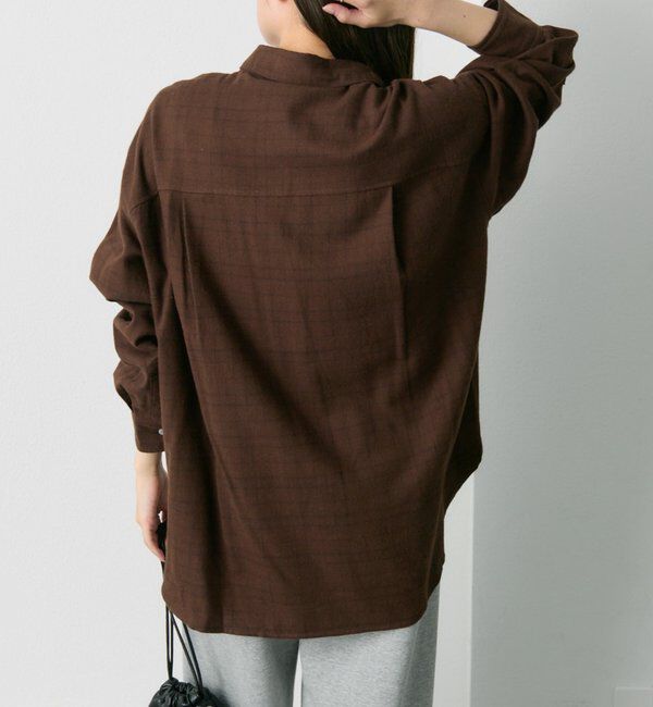  「ダブルポケット起毛チェックシャツ」|シャツ・ブラウス|